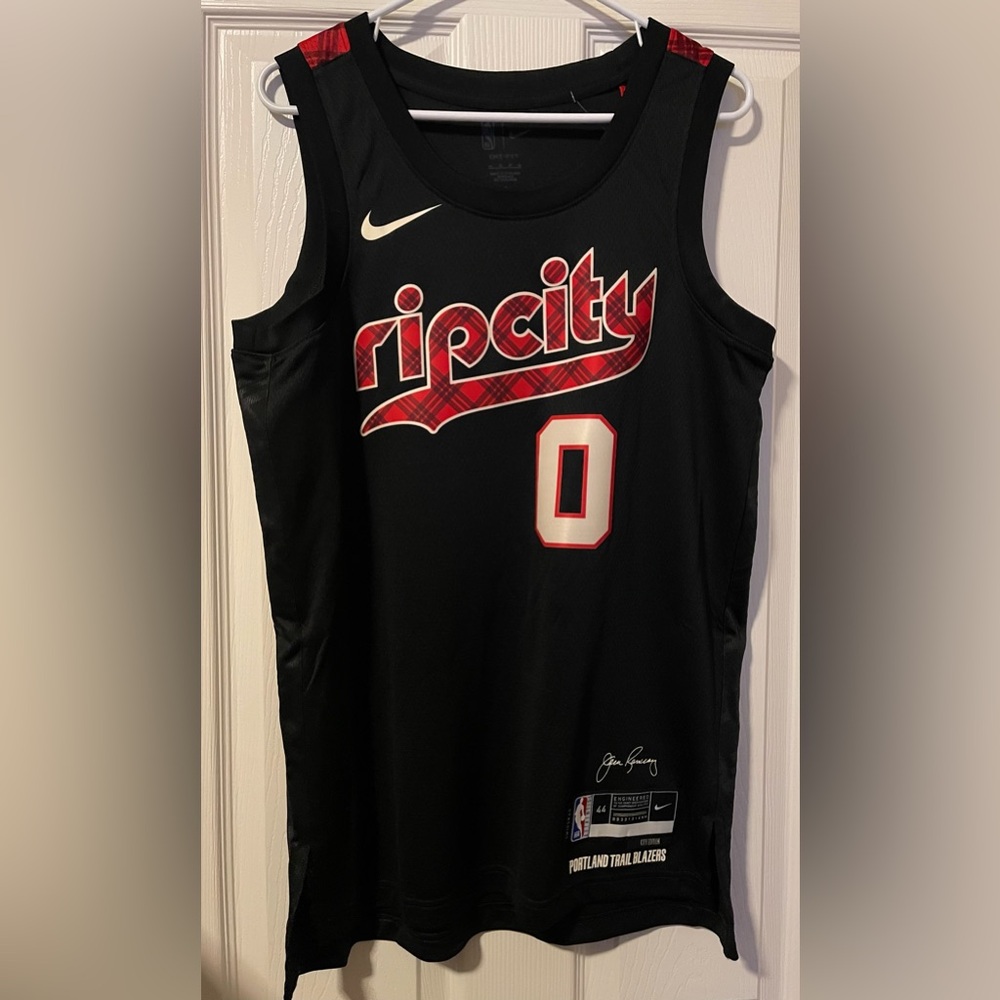Nike Vaporknit Portland Trail Blazers Rip City Damian Lillard Jersey M, 3XL NEW